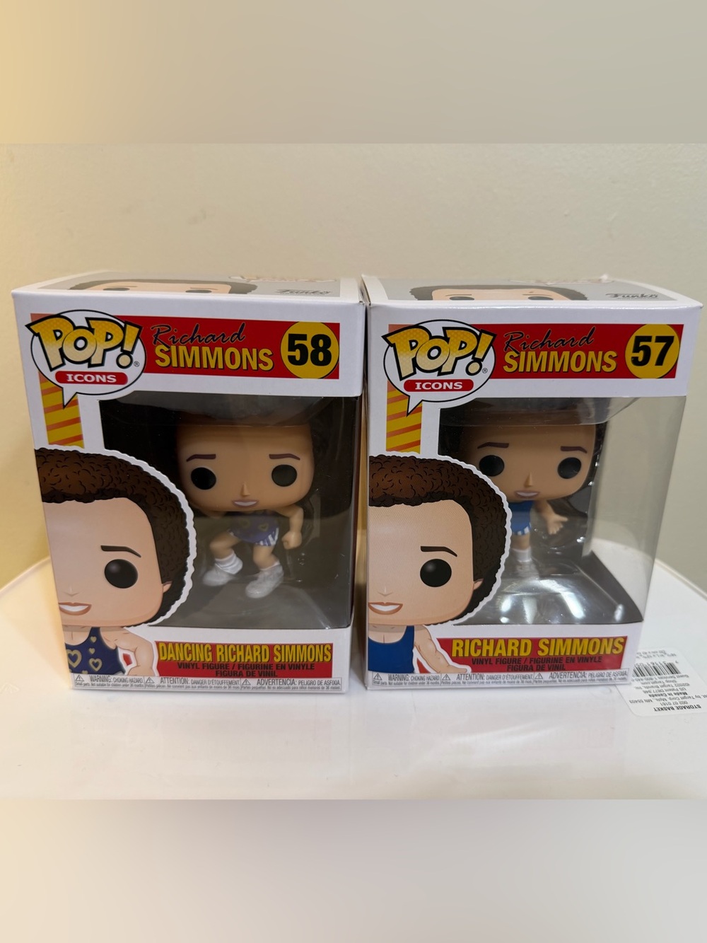 Funko Pop! Icons Richard Simmons Duo Vinyl Figures - Blue & Purple Outfits